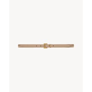 *BRAND NEW* SAINT LAURENT LEATHER CASSANDRE THIN BELT
DARK BEIGE